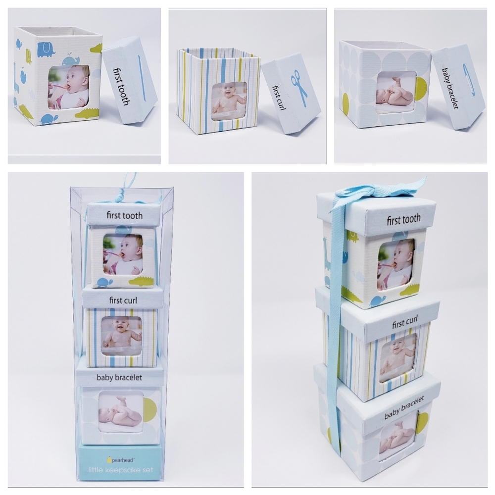 PEARHEAD Blue Little Keepsake SET for boy NWT